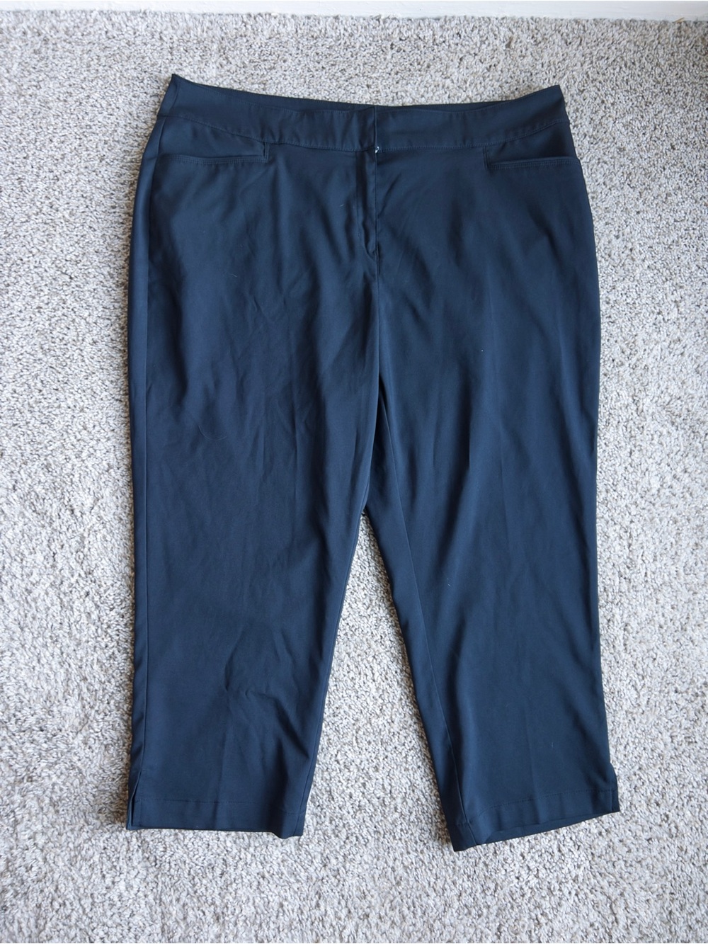 PGA Tour Navy Pull-On Capri Pants